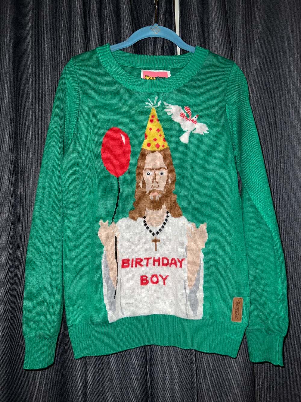 Ugly Christmas Sweater Xmas Size Medium Tipsy Elves Jesus